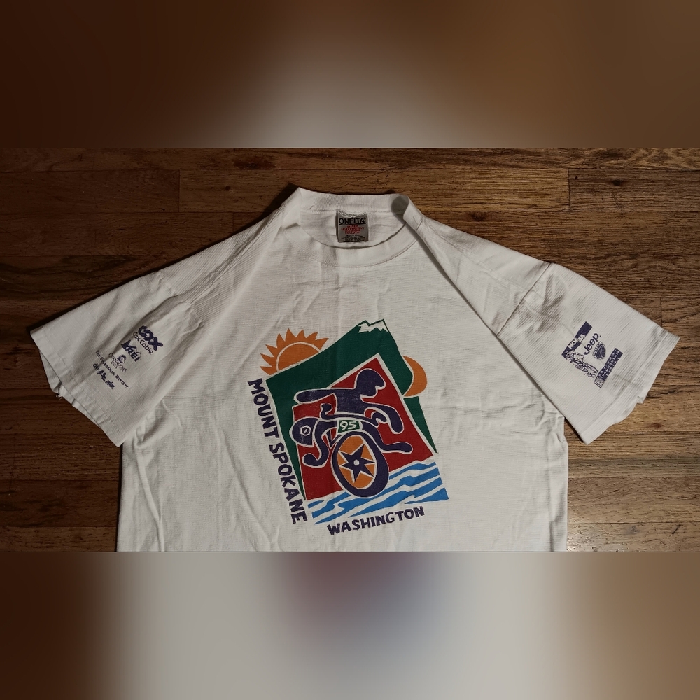 vintage 90s single stitch Bike t-shirt NORBA Off Road Bike Championships JEEP